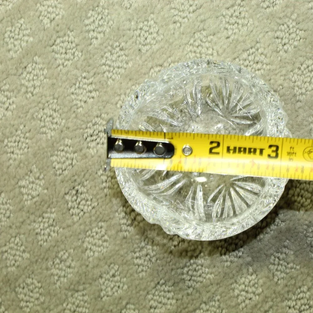 Vintage Mikasa Pierpoint Crystal 3 Point Votive Candle Holder 3.5